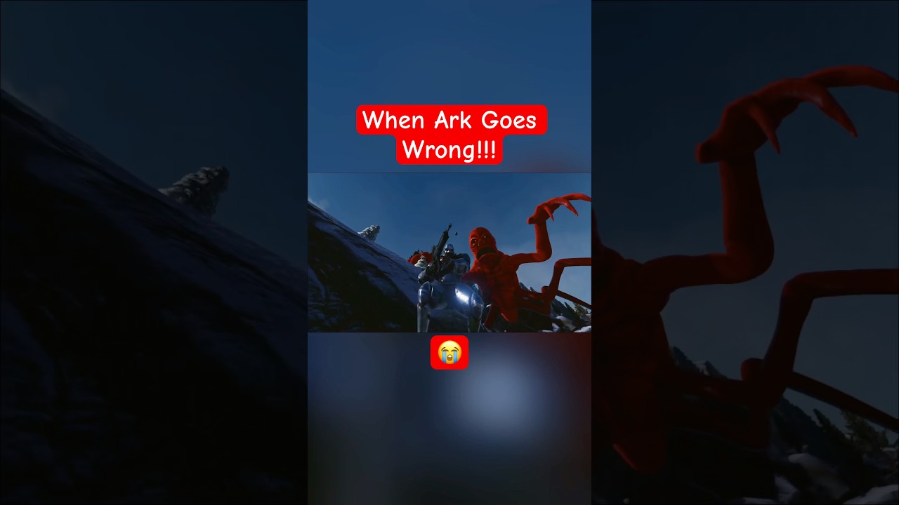 When Ark Goes Wrong!!! #gaming #arksurvivalevolved #arkascended  #ark #scary #shorts #gaming