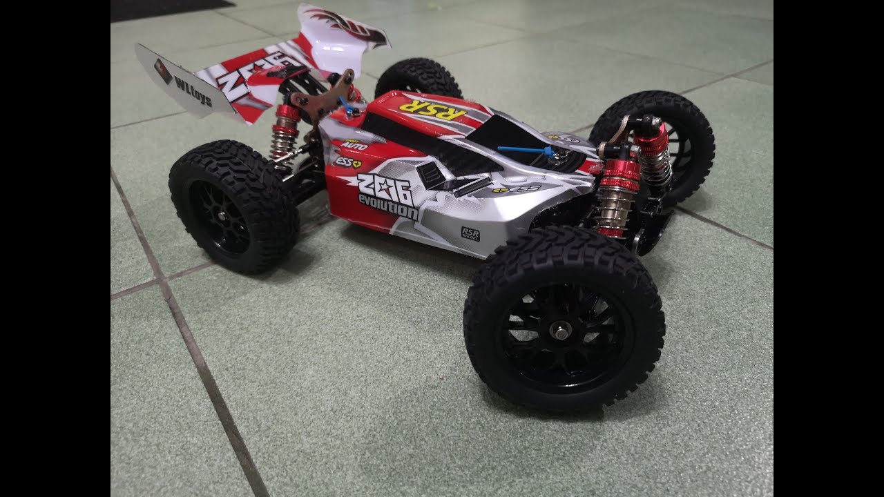 WLToys 144001 RC Buggy  with Surpass Hobby 2838 4500Kv 4 poles brushless motor 35A ESC