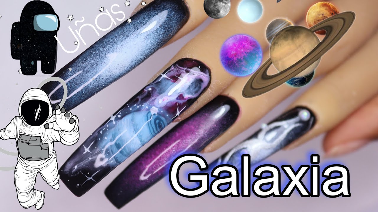 🪐Uñas de galaxia 🌌 pasó a paso