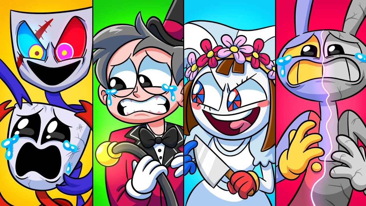 50 THE AMAZING DIGITAL CIRCUS COMPILACIÓN DE ANIMACIONES NO OFICIAL!