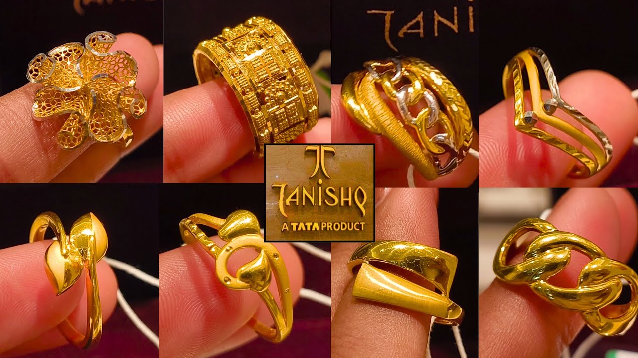 Tanishq🤩Latest Trending Unique Design Gold FingerRings 2025 Collection #trending #youtube #tanishq