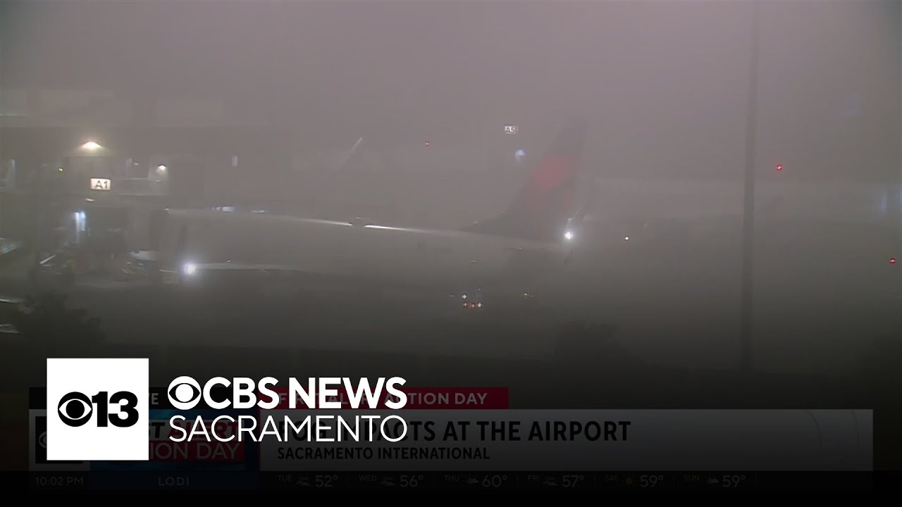 Thick fog impacts flights at Sacramento International Airport