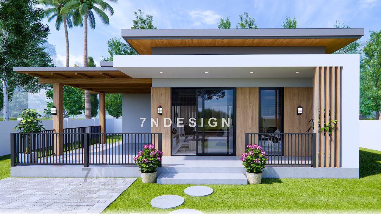 7.5 x 8 Meter House Design | Modern Small House with 2Bedroom