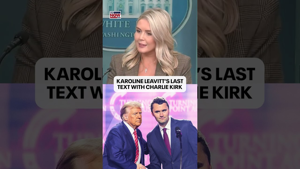 Karoline Leavitt shares her last interaction with Charlie Kirk: "type of person that he was"