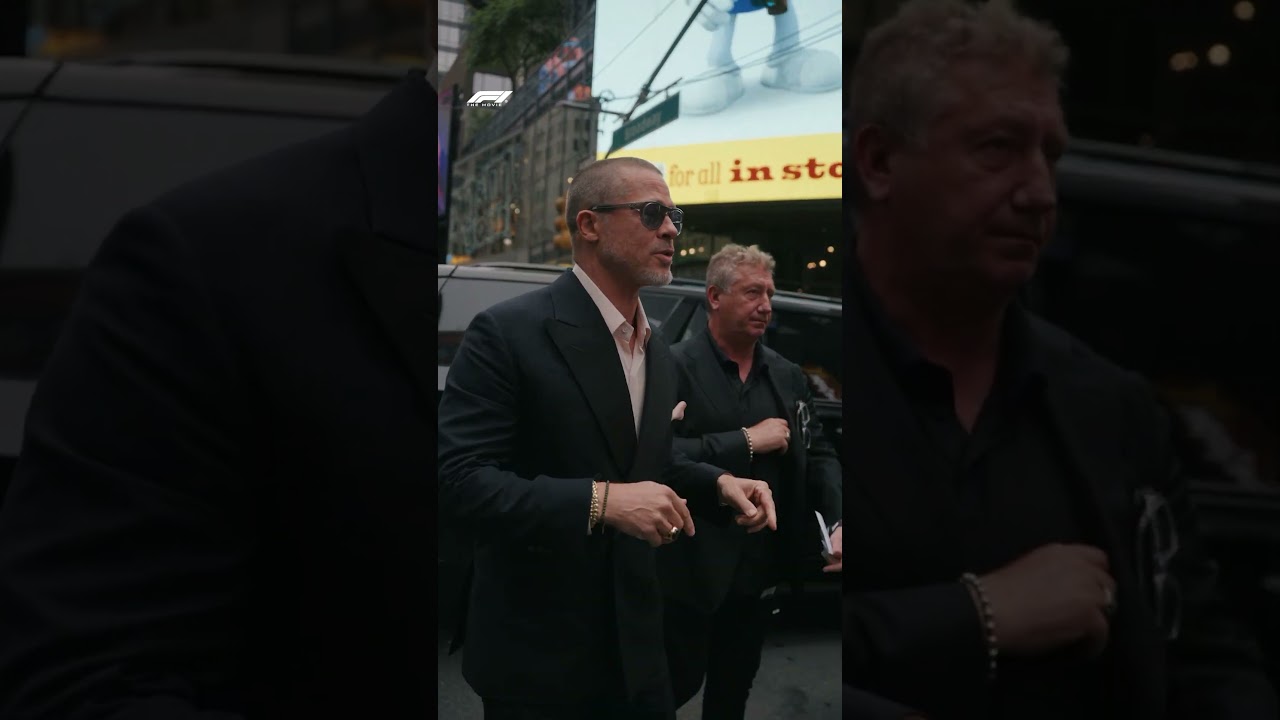Brad Pitt Arrives For The F1 The Movie Premiere! 🤩