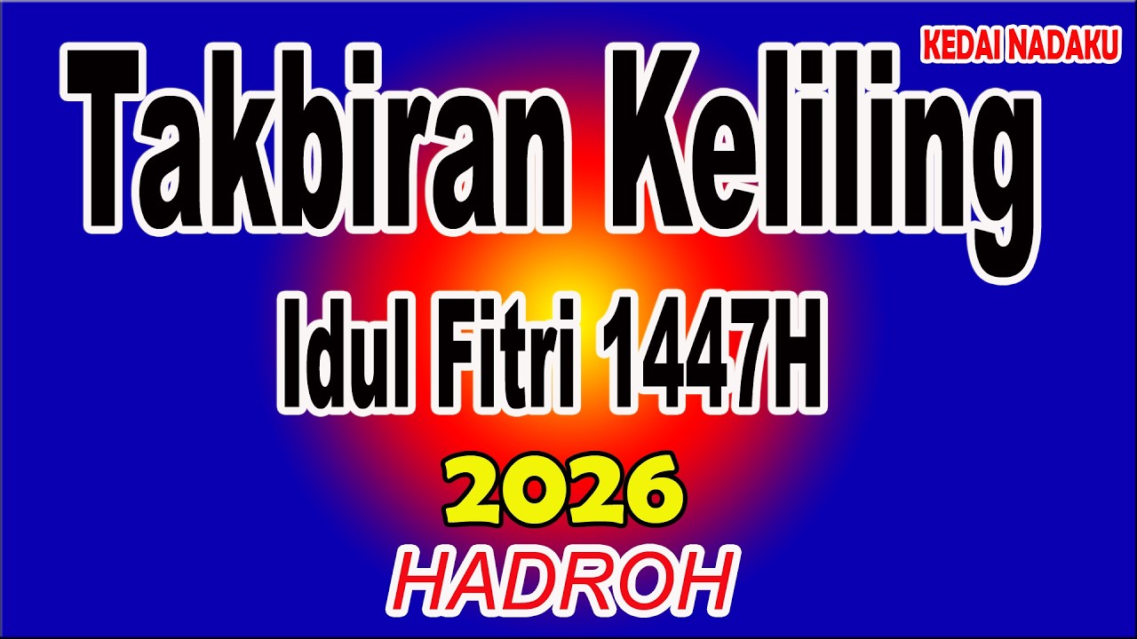 TAKBIRAN KELILING CUKUP BAWA SPEAKER AJA TINGGAL ON