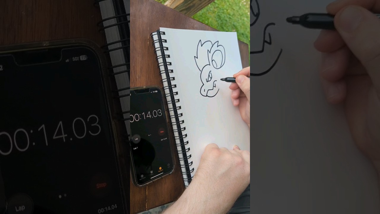Trying to draw Nidorina in 30 seconds #pokemon #nidorina #art #drawing #30secondchallenge #kanto