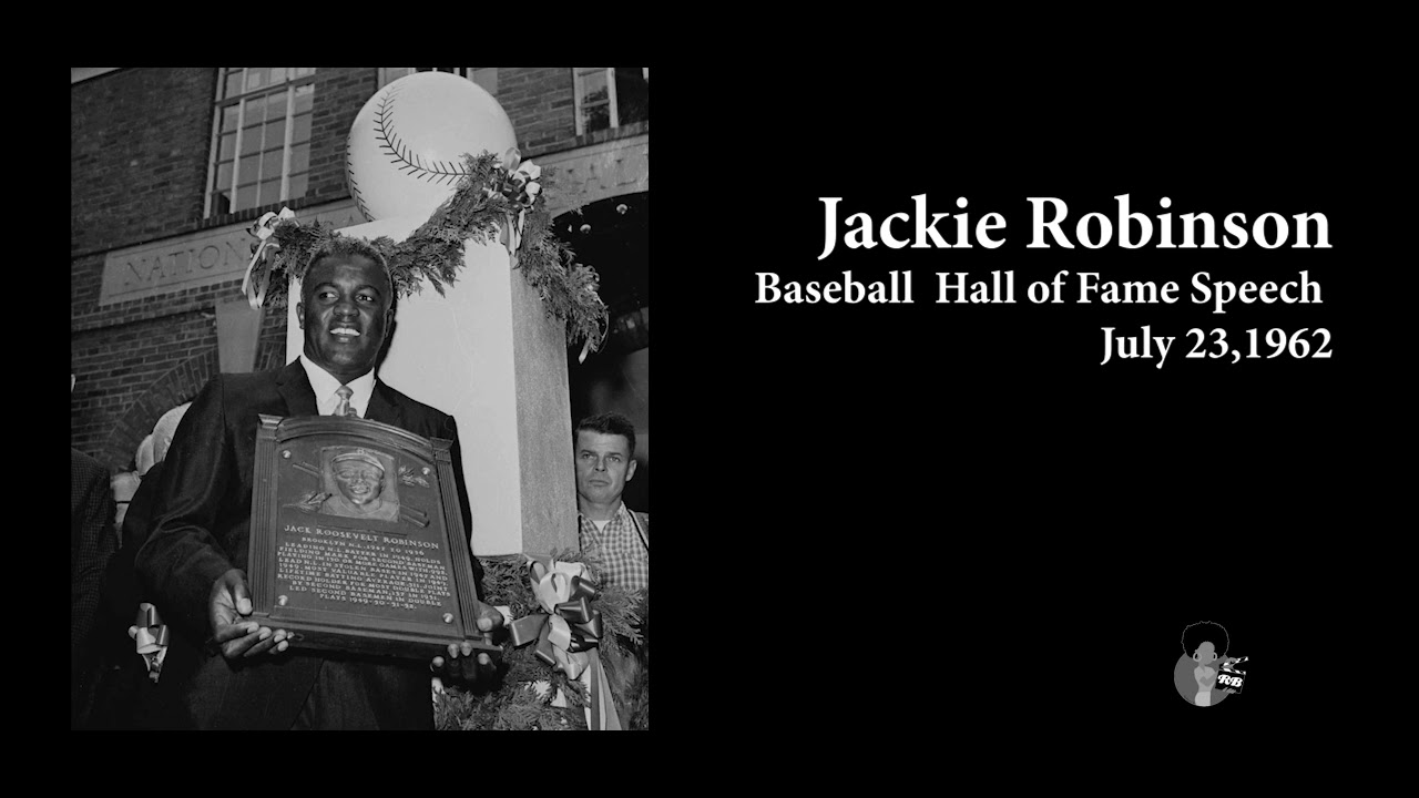 Jackie Robinson - Baseball Hall of Fame Speech (1962) #HappyBirthdayJackie