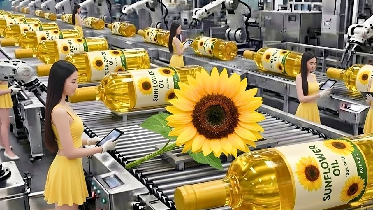 Inside the World&rsquo;s Largest Sunflower Oil Factory &ndash; Full Process Revealed!