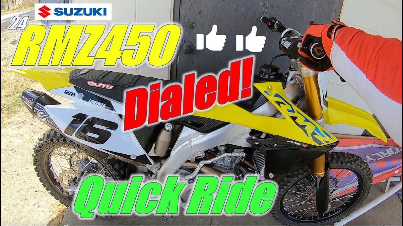 Dialed 2024 Suzuki RMZ450!  Best RMZ450 I've Ridden!