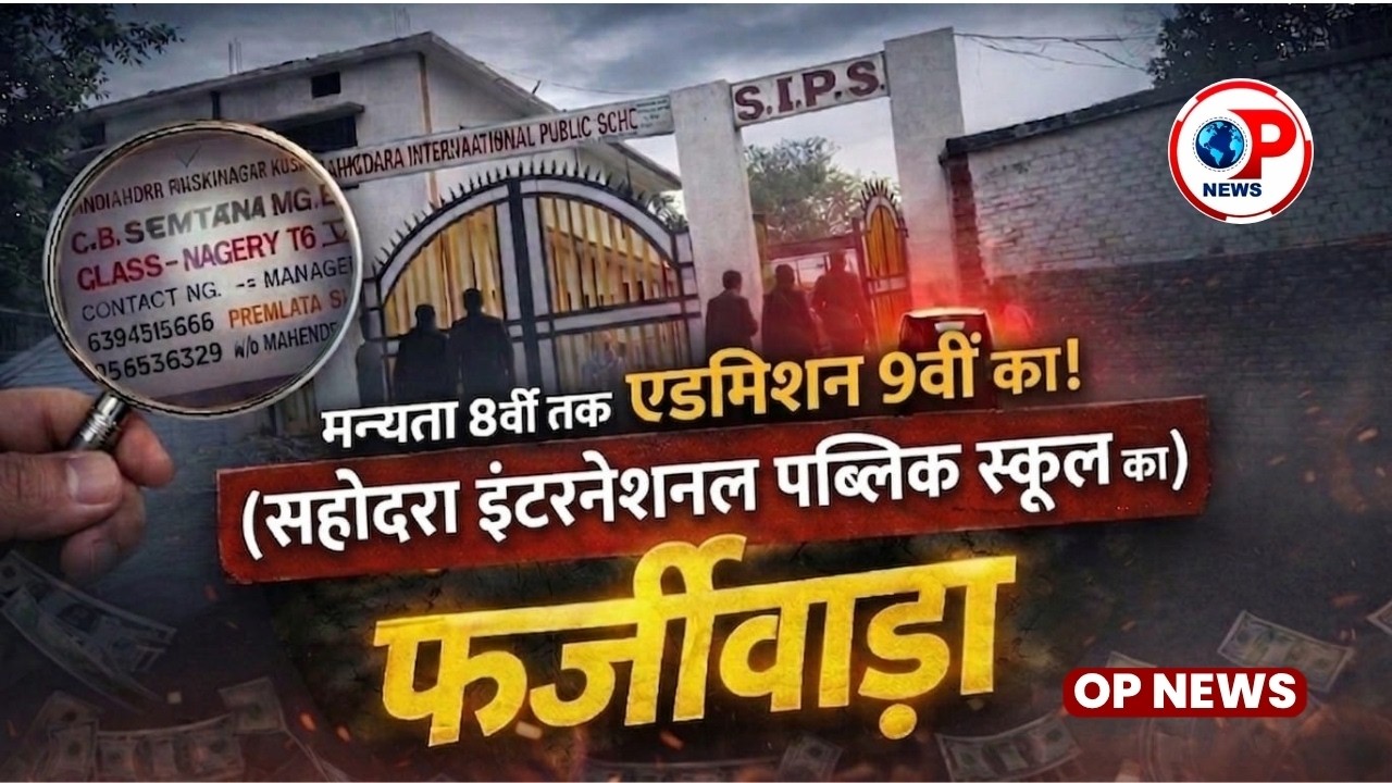 मान्यता 8वीं तक, एडमिशन 9वीं का! सहोदरा इंटरनेशनल पब्लिक स्कूल का फर्जीवाड़ा उजागर! | News | viral |
