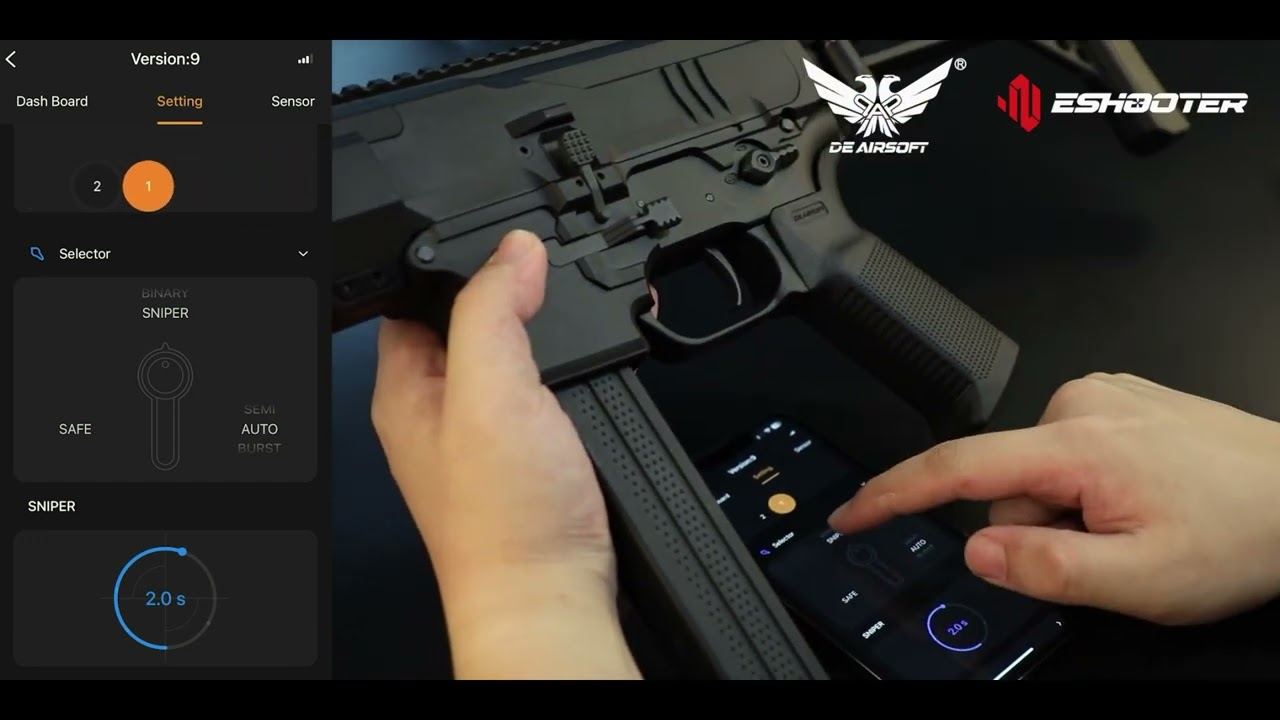 DE airsoft DMP-9 Kestrel v2 etu version operation demo