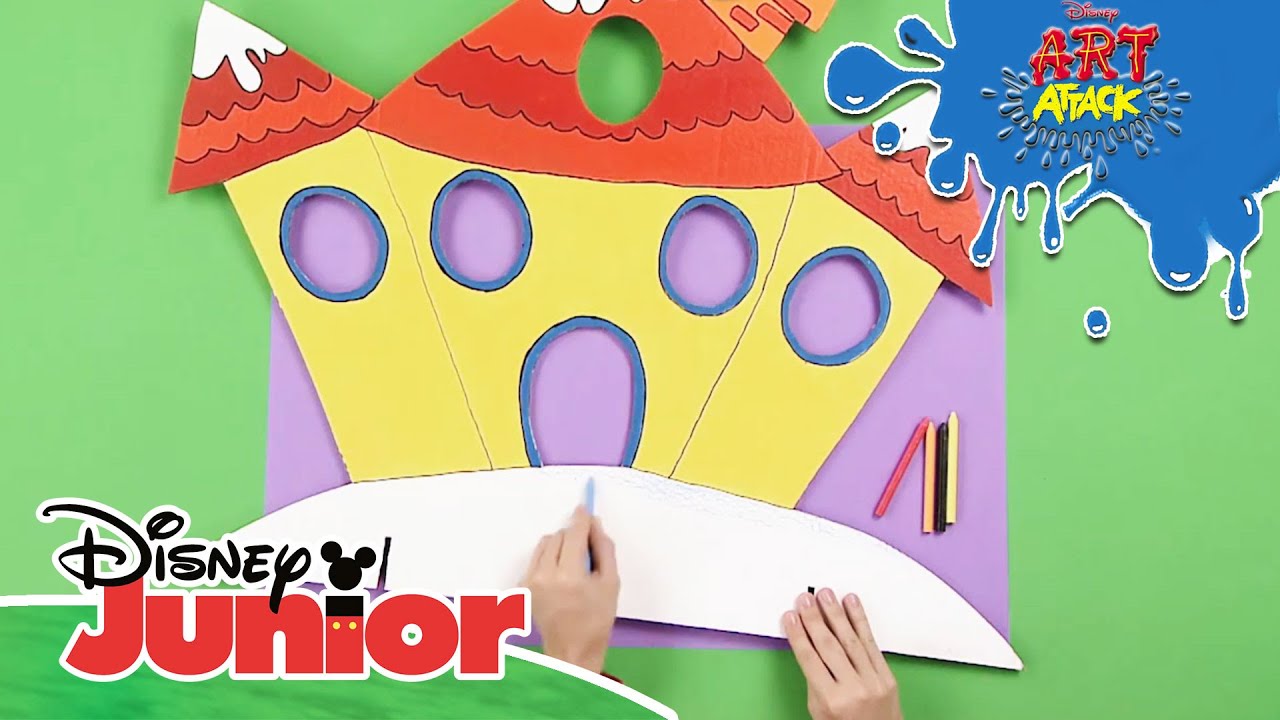 🎁 🏠 Art Attack Bastelclip #90: Überraschungshaus | Disney Junior
