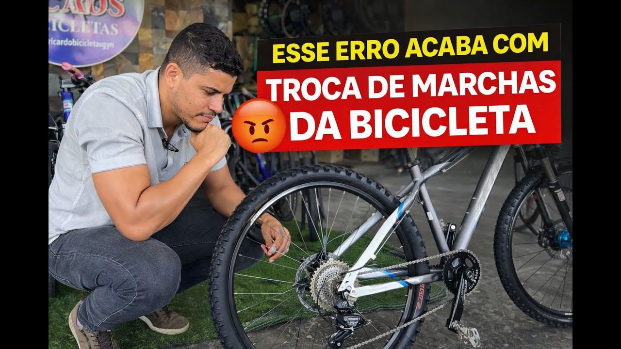Esse erro acaba com a troca de marchas da bicicleta