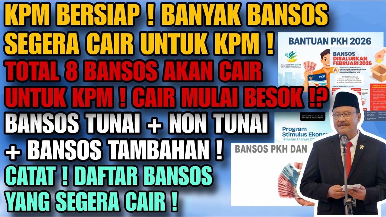 KABAR GEMBIRA ! KPM BERSIAP CEK SALDO KKS ! 8 BANSOS SEGERA CAIR UNTUK KPM DI BULAN INI ! KPM CEK !