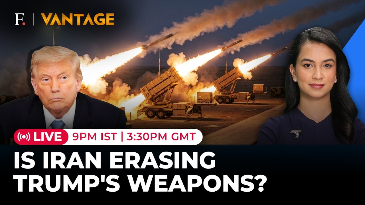 US Iran War LIVE: Trump Running Low on Weapons to Protect Israel? | Vantage on Firstpost