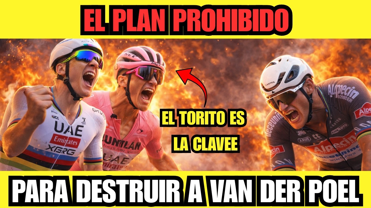 POGAČAR PREPARA UN PLAN BRUTAL PARA DESTRUIR A VAN DER POEL EN SAN REMO (Del Toro será la clave)
