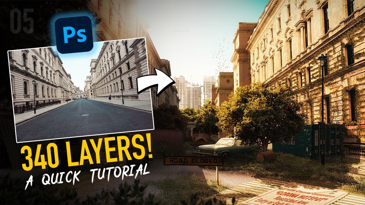 How YOU can make a POST-APOCALYPTIC City Scene • Corona Hotspot | A Photoshop Tutorial