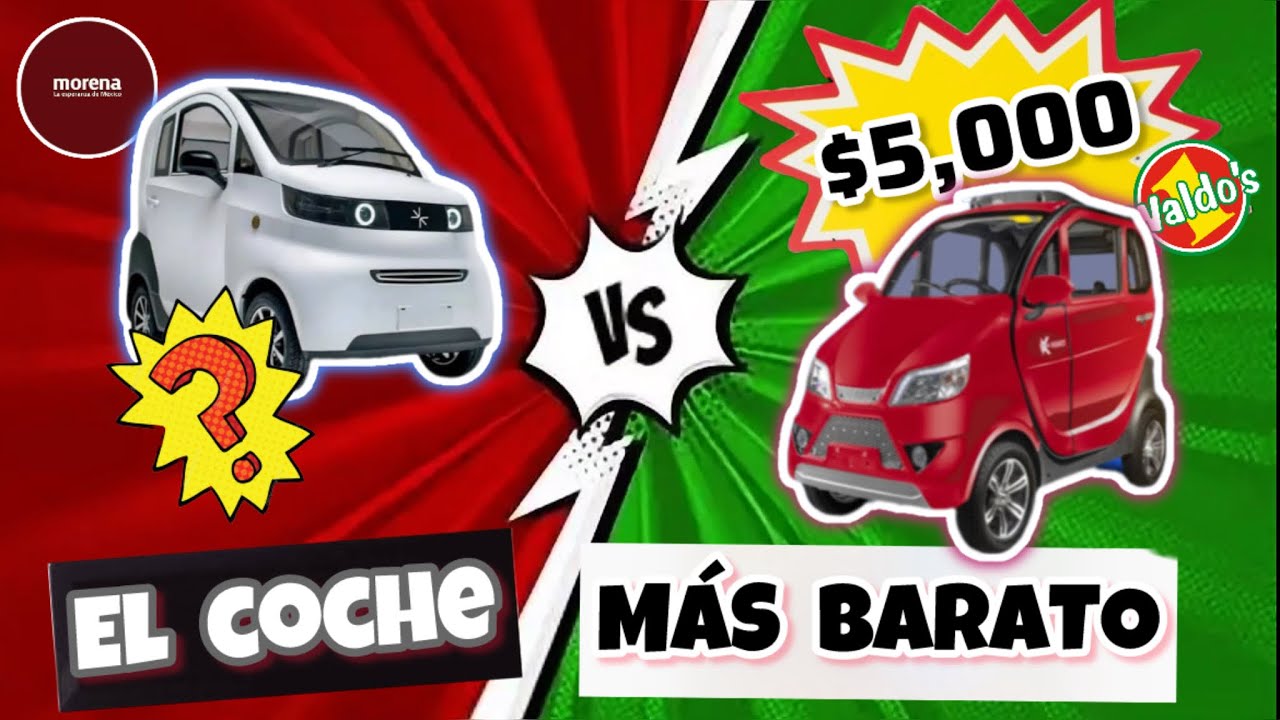 ¿Falso? 5 mil pesos por el carrito eléctrico Kiwo de Waldos, vs el Olinia del Gobierno de México