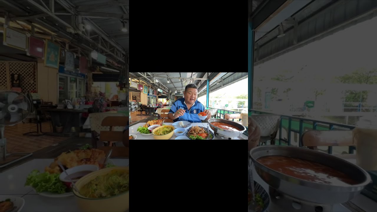 ชายกางพามาชิมร้านลึกแต่ไม่ลับที่คนตามมากินกันเยอะแล้ว  ร้านเรณูครัวริมคลอง หลังมอ.ธรรมศาสตร์รังสิต