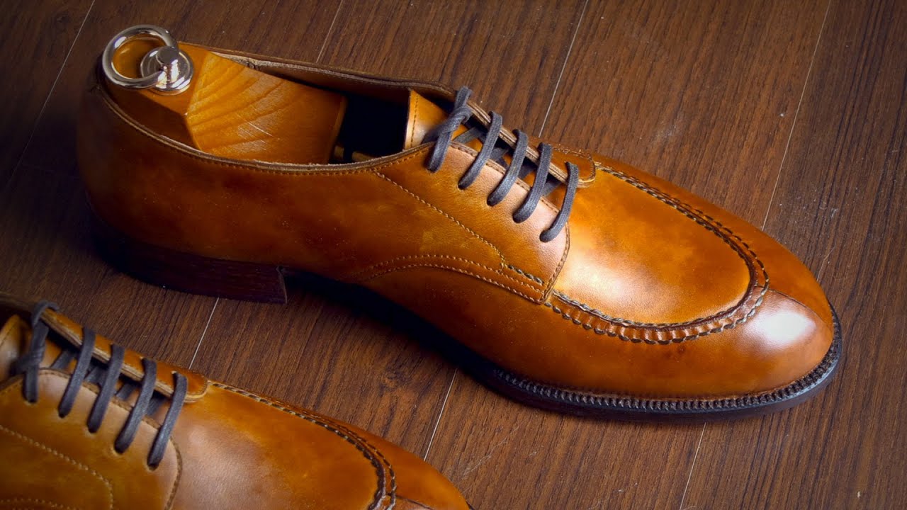 Making Bespoke Derby Shoes from Hand-Dyed Leather