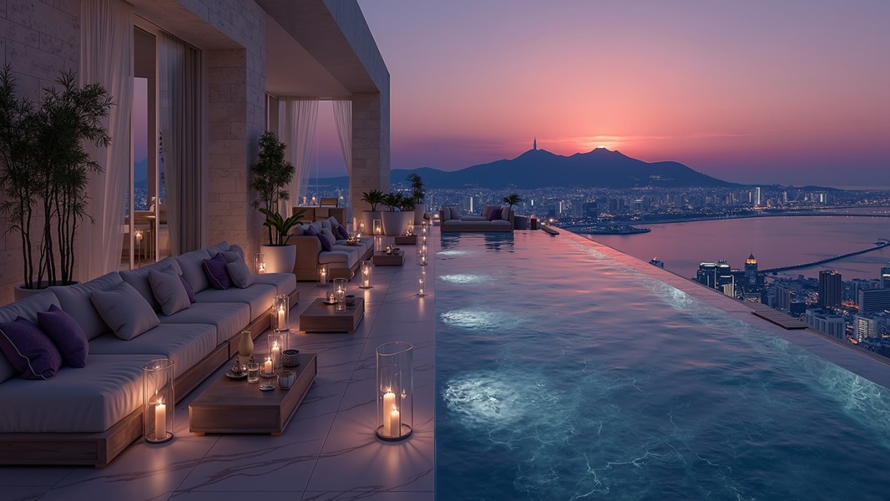 Роскошная музыка для отдыха - Глубокий эмбиент для заката на крыше