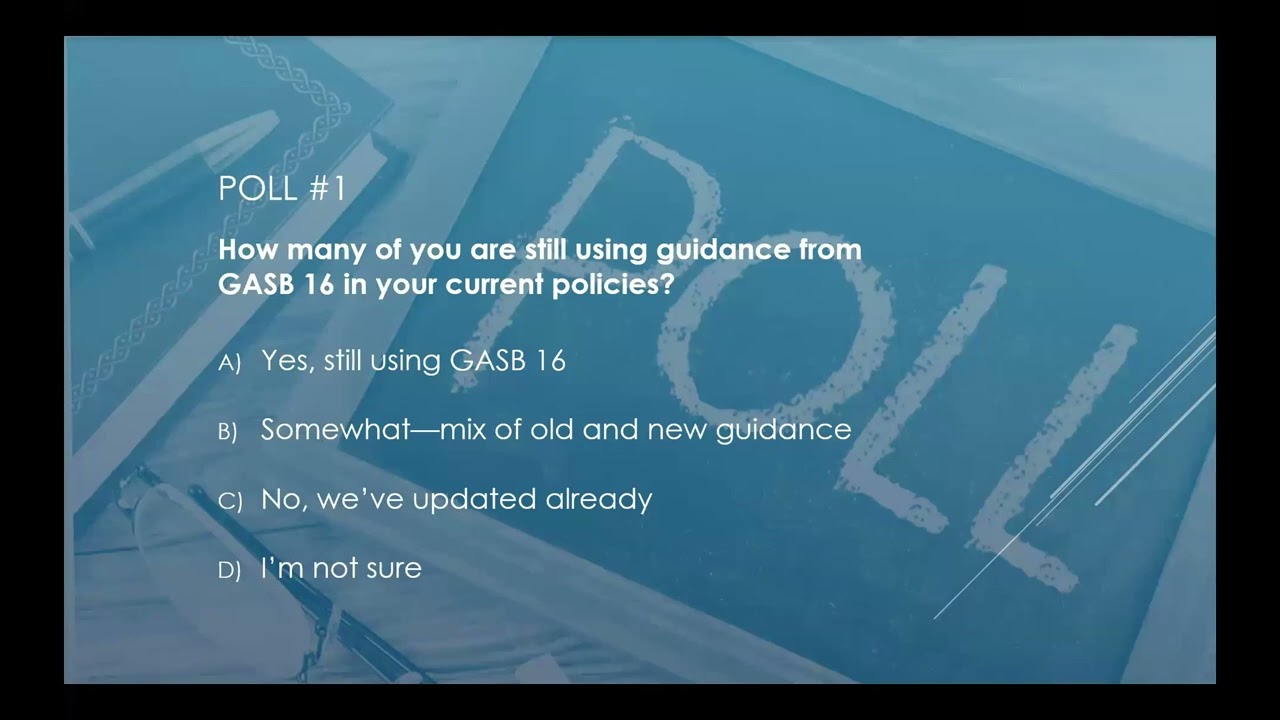 GASB 101 - Compensated Absences Simplified with Amy Meyer and David Alvey
