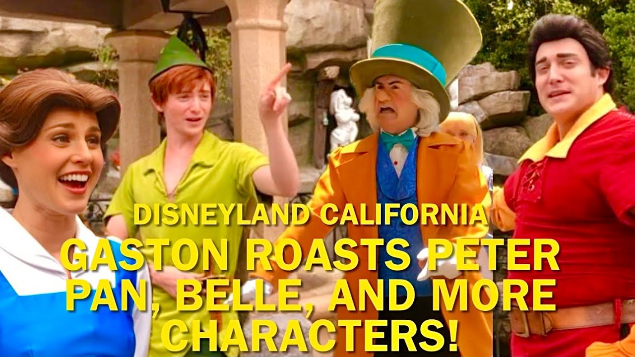 Gaston Crashes Belle and Peter Pan’s Meet and Greets and Totally ROASTS Them at Disneyland! #disney