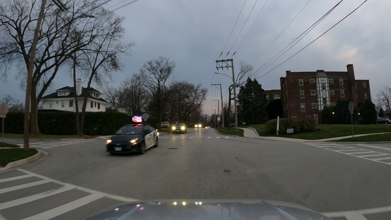 Drive in Glen Ellyn Downtown IL 🇺🇸 - Shot on GoPro Hero 9!!