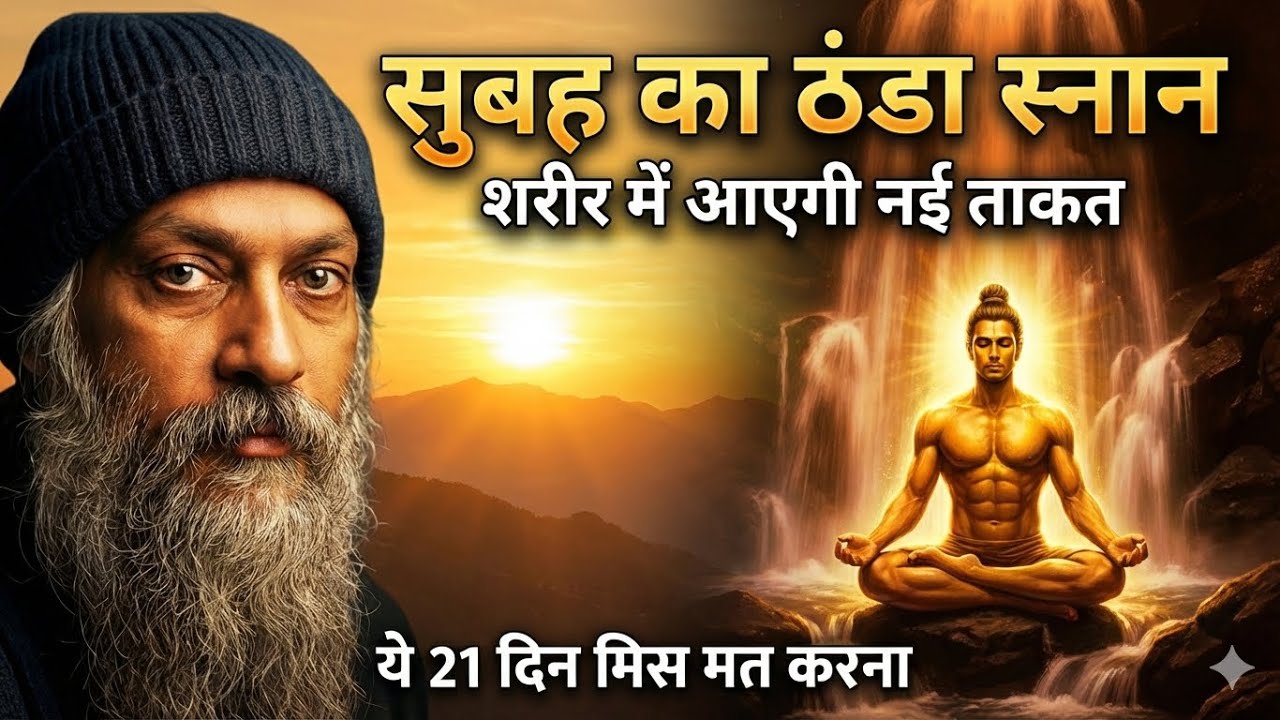 OSHO – ठंडे पानी का स्नान: शरीर और मन की असली ट्रेनिंग | Cold Shower Science Explained | Osho Hindi