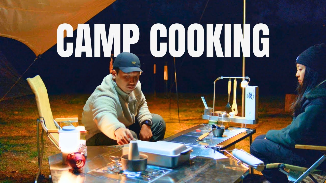 Is This the Best Camp Kitchen Setup? | Snow Peak Gear | Relaxing Camping ASMR