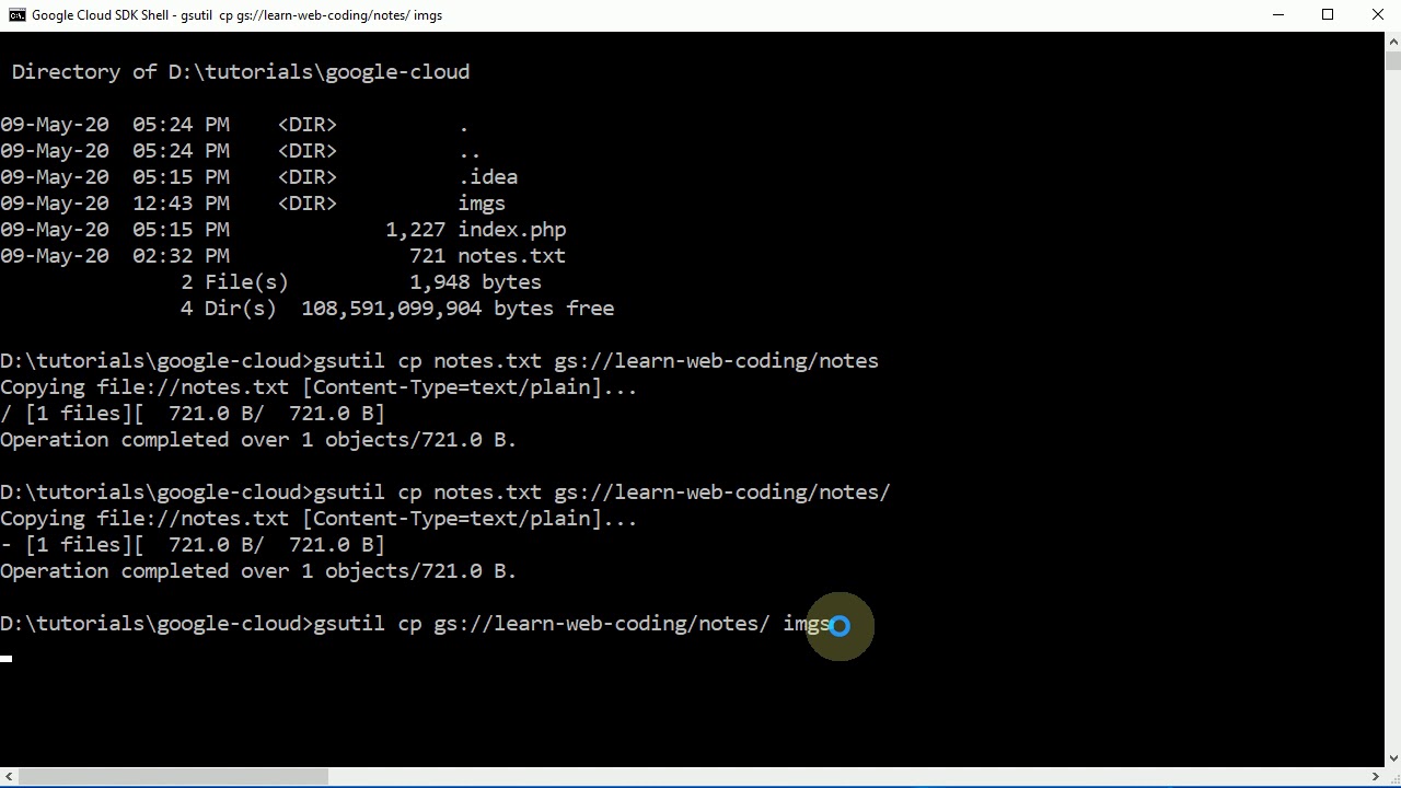 GCP Part5: Google Cloud Storage Buckets Introduction