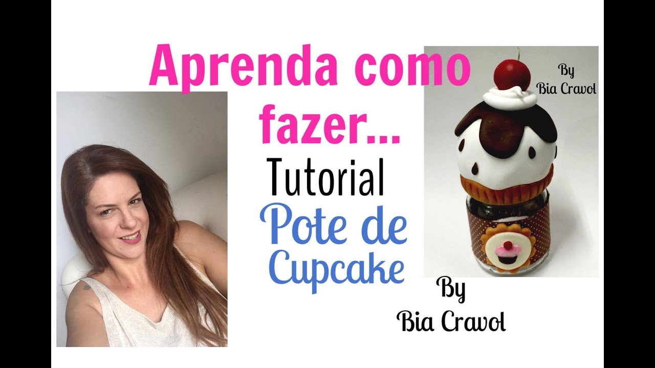 Pote de Cupcake de Biscuit - tema Cozinha - Bia Cravol - DIY