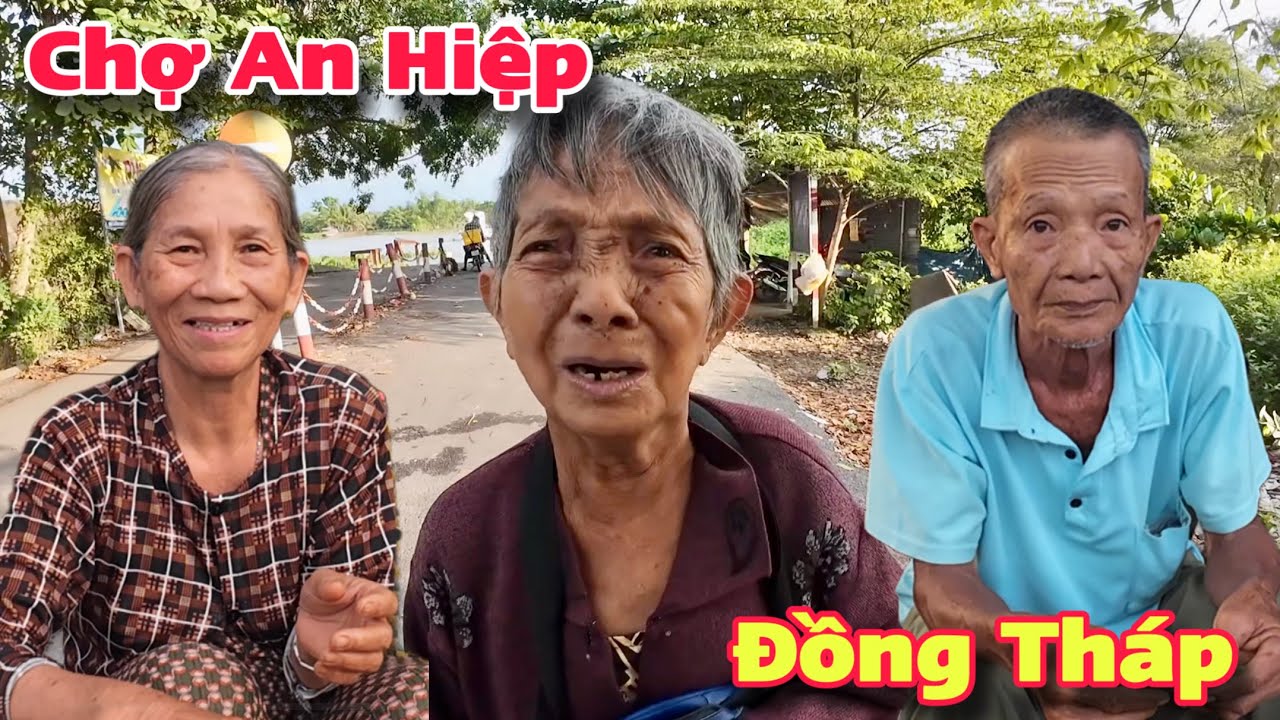 Chợ An Hiệp Cù Lao Châu Thành Đồng Tháp Người Lớn Tuổi Nhận Quà Từ Mỹ Và Canada | Khương Nhựt Minh