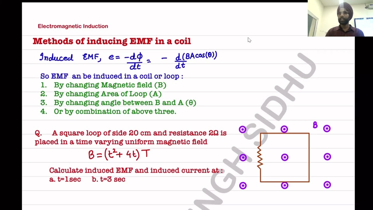 Class-12(Electromagnetic induction) Questions based on induced emf