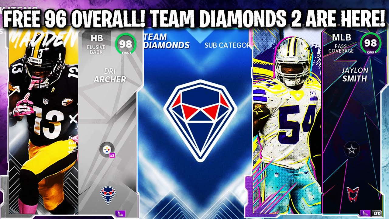 FREE 96 OVERALL! TEAM DIAMONDS 2 ARE HERE! 98 OVERALL LTD JAYLON SMITH! | MADDEN 21 ULTIMATE TEAM