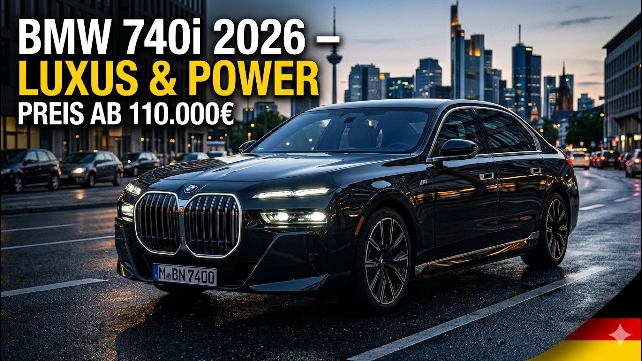 BMW 740i 2026 🇩🇪 Review – Luxuslimousine mit 381 PS | Preis ab 110.000€ in Deutschland