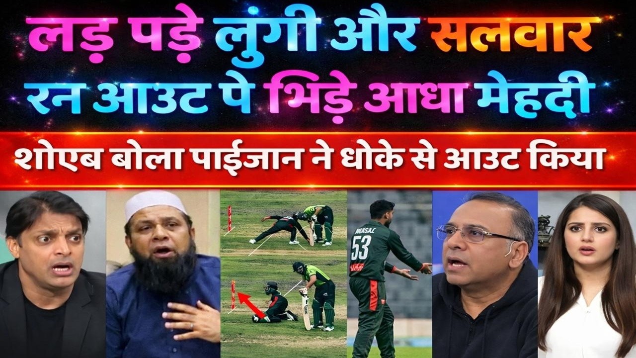 Shoaib Akhtar Crying Salman Ali Agha Run Out By Mehidy Hasan | Pak Vs Ban 2nd ODI | Pak Reacts