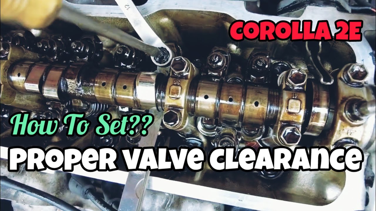 Valve Clearance Setting Tutorial for Toyota Corolla 2E