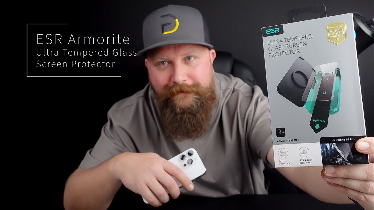 Banalnie Proste w Montażu, Mocne Szkło do iPhone 16 / Pro / Max - ESR Armorite Ultra-Tempered Glass