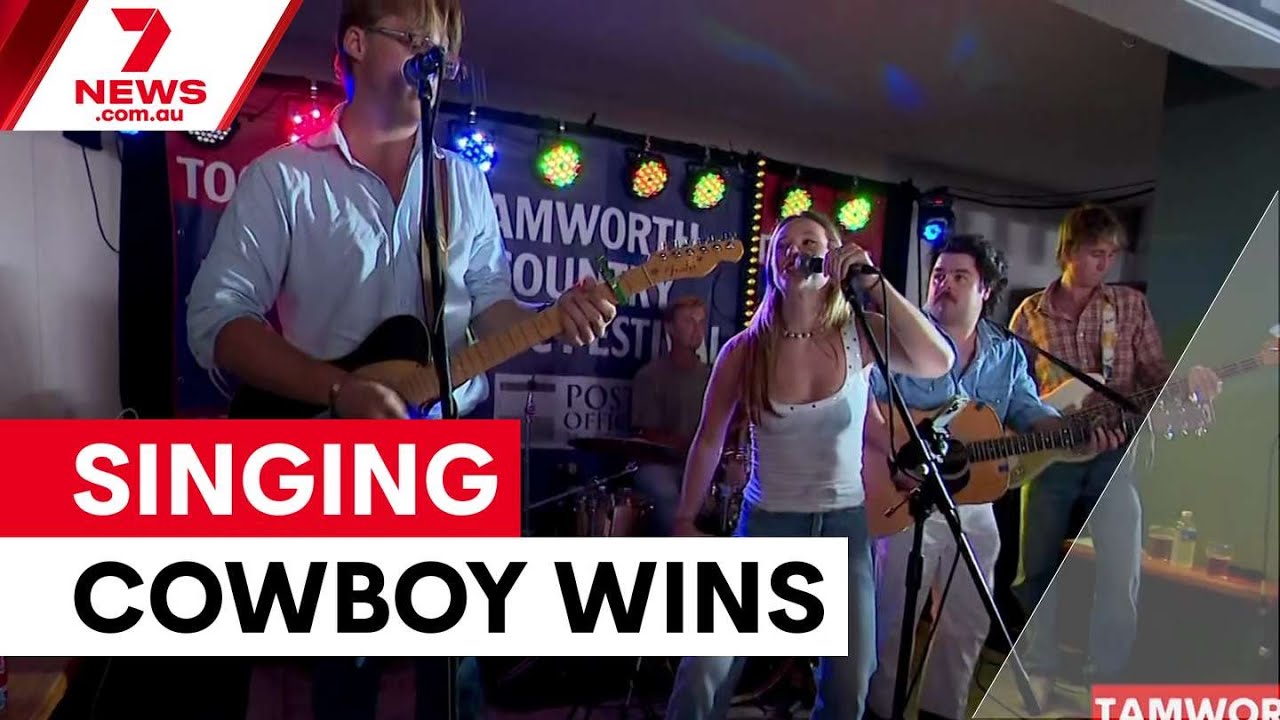 Singing cowboy crowned at Tamworth Country Music Festival | 7NEWS