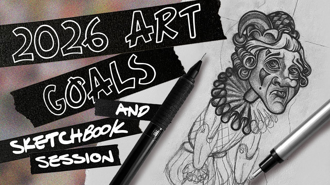 sketchbook session: drawing & talking about my 2026 art goals