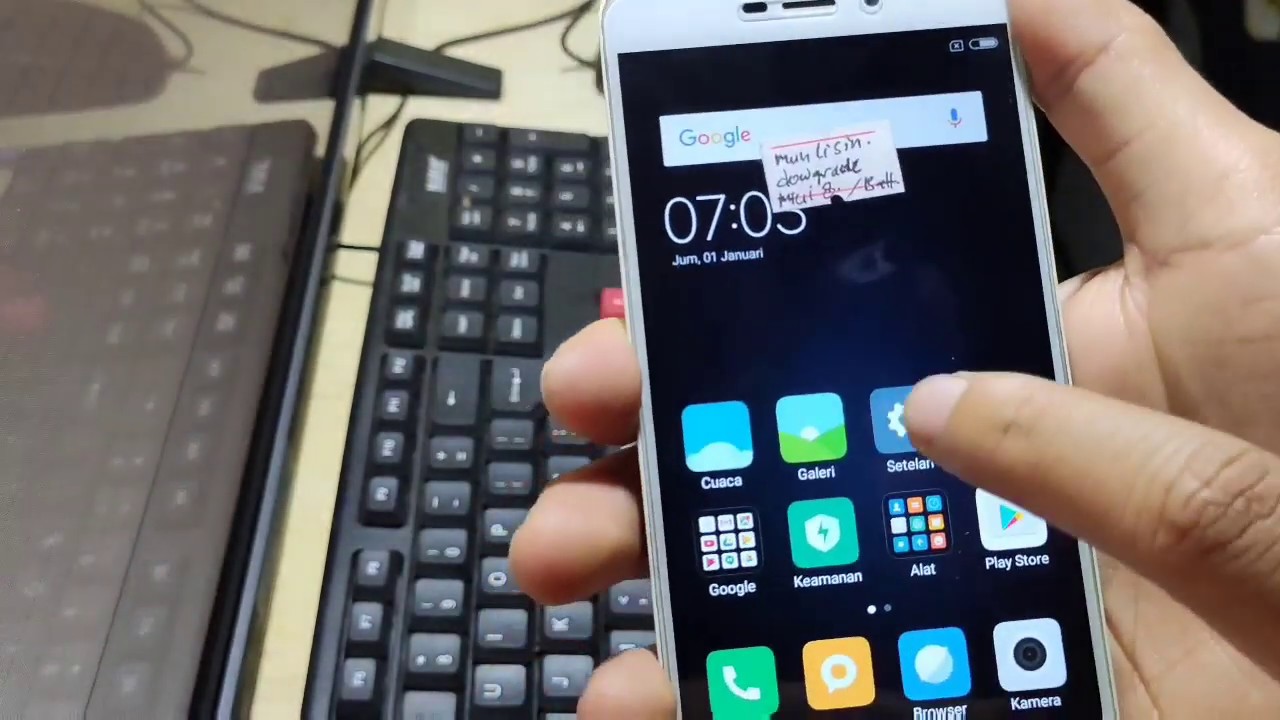 DOWNGRADE REDMI 4A KE MIUI 8