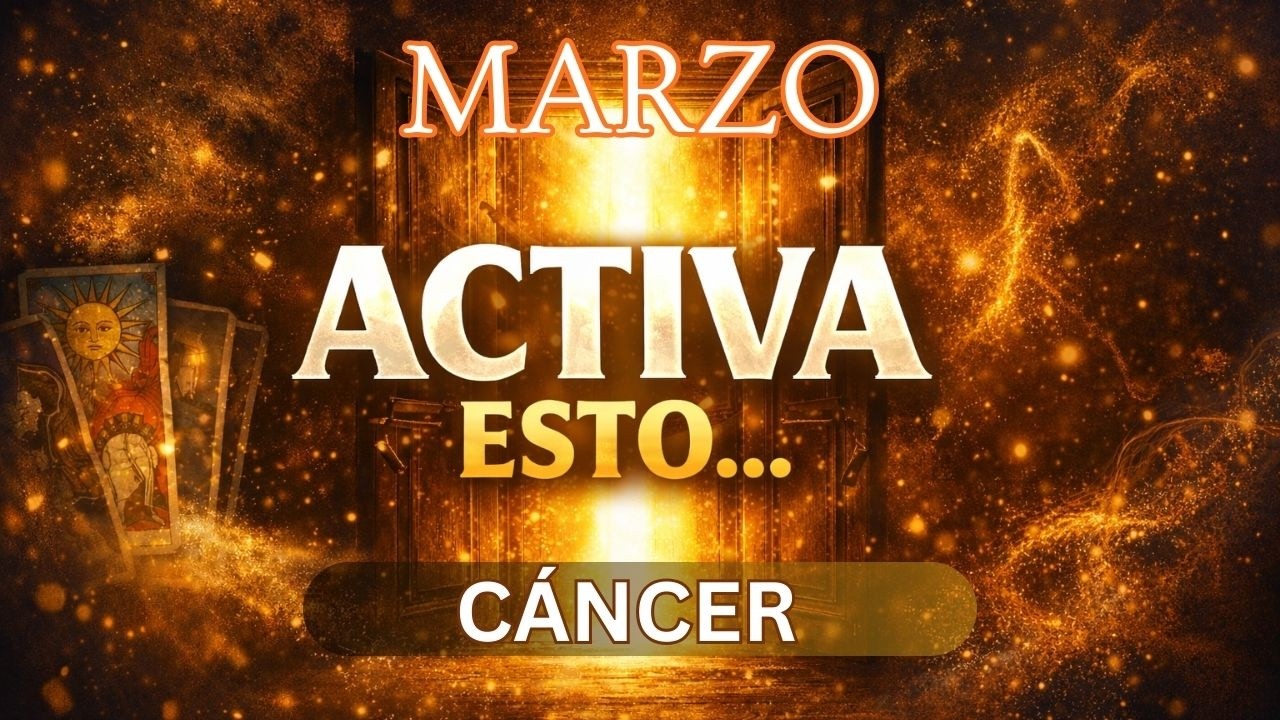 ♋CÁNCER - MARZO activa esto… y no lo estás viendo - Tarot Tortuga🐢