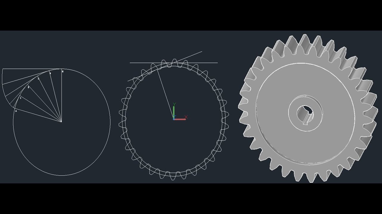 Spur Gear 2D Drawing & 3D Modeling in AutoCAD in Hindi | Complete Tutorial Step-by-Step