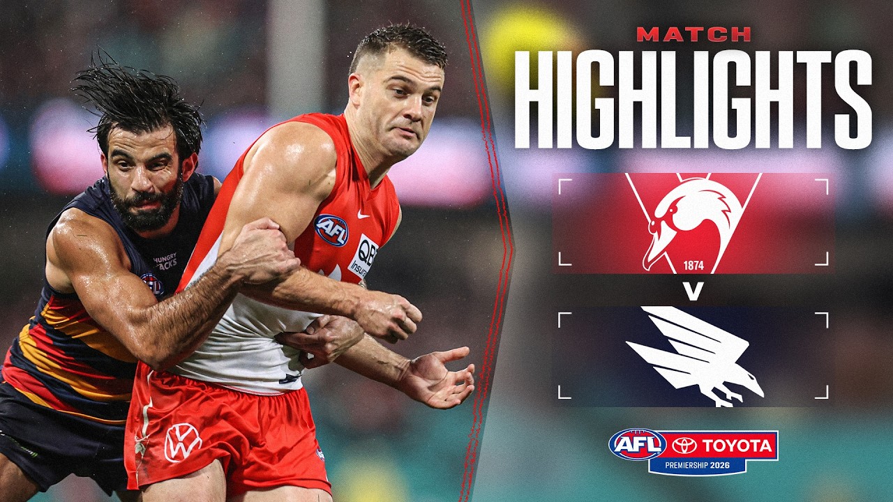 Sydney swans v Adelaide Crows Highlights | Round 19, 2026 | AFL