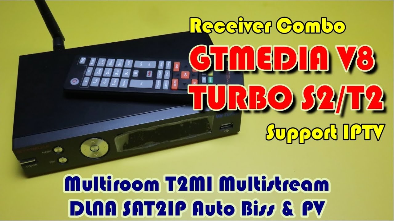 Receiver GTMedia V8 Turbo T2MI Multistream Parabola & TV Digital Serba Autoroll
