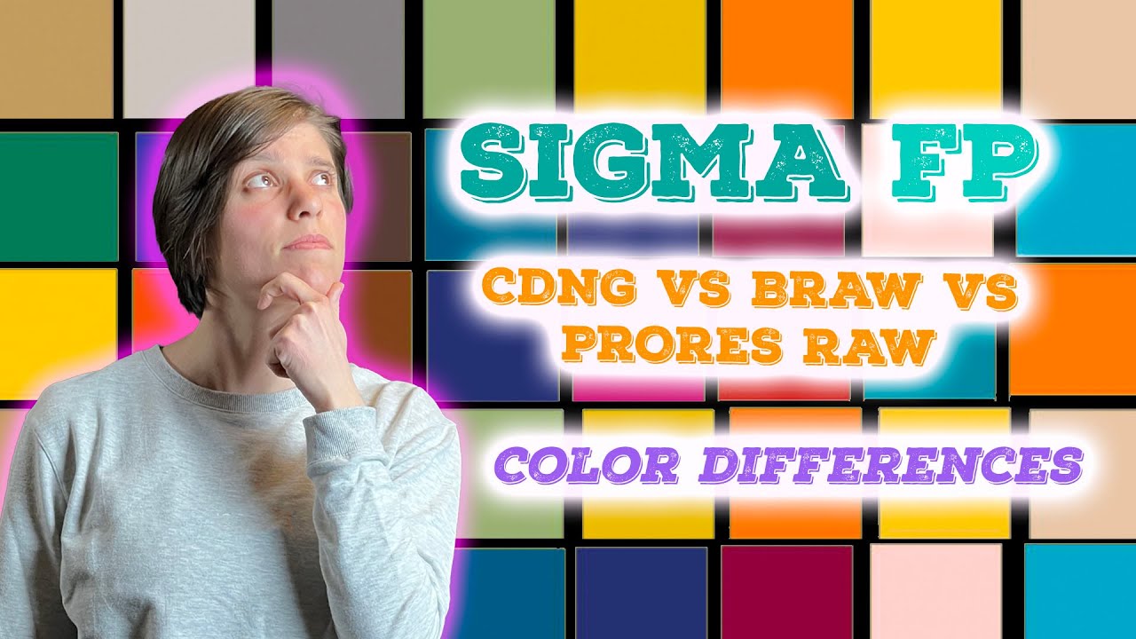 Sigma FP CDNG vs BRAW vs ProRes RAW - color difference