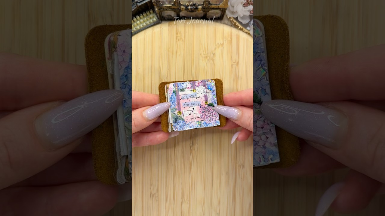 ASMR mini journal spread🩷🦋🪻✨💜|