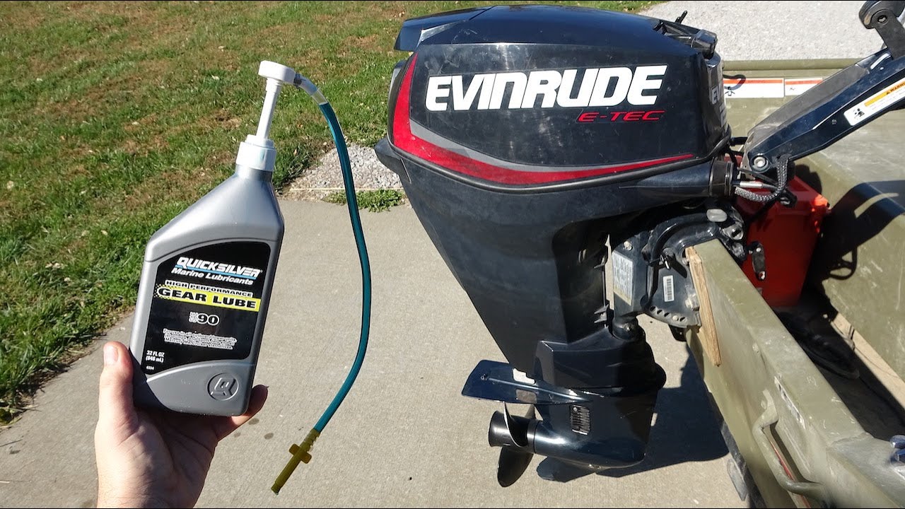 Замена смазки редуктора в нижнем блоке — замена масла в нижнем блоке Evinrude E-TEC